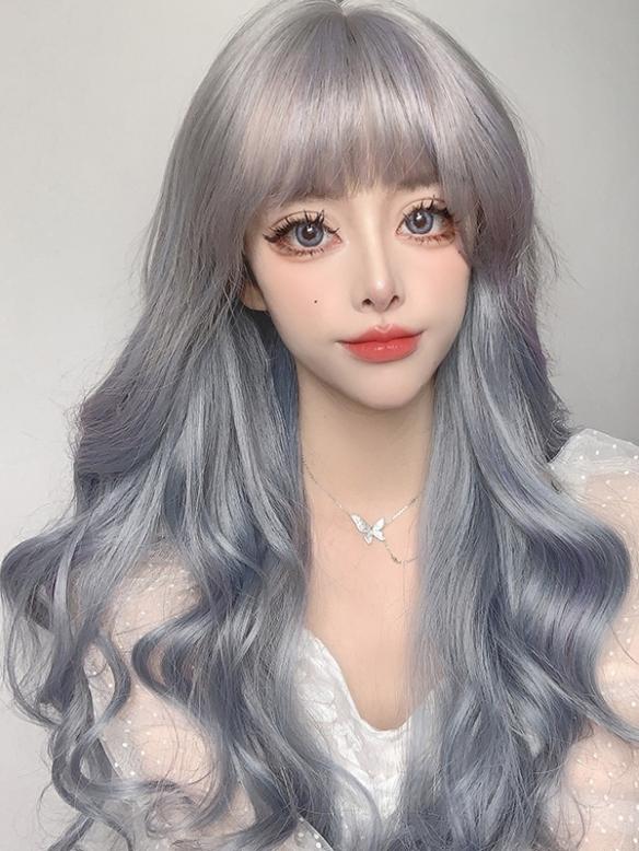 Fairy Gradient Long Wavy Synthetic Lace Front Lolita Wig LG494
