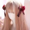 1 PAIR OF ROSE GOTHIC LOLITA HAIR CLIPS LH021