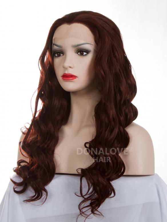 #35  mid back length Wavy Synthetic Lace Wig-SNY009