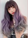 NEW LONG WAVY Mixed Color SYNTHETIC WEFTED CAP WIG LG053