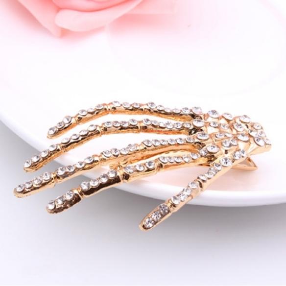 1 PC Bling Shiny Halloween Gothic Hair Clip DC137