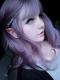 2019 New Dreamy Lilac Synthetic Wefted Cap Wig LG008