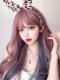 Wisteria and Gray-Blue Long Wavy Synthetic Fashion Lolita Wig LG950