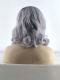 Black Ombre Light Lavender Short Wavy Lace Front Synthetic Wig SNY104