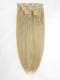 Light Golden Brown indian remy clip in hair extensions SD012