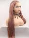 Pink Twist Braided lace front synthetic Wig SNY377