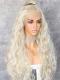 WHITE BLONDE BEACH WAVY SYNTHETIC LACE FRONT WIG SNY157