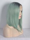 Black ombre Light Green Bob Synthetic Lace Front Wig SNY097