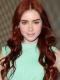 Dark Orange Red indian remy clip in hair extensions SD017