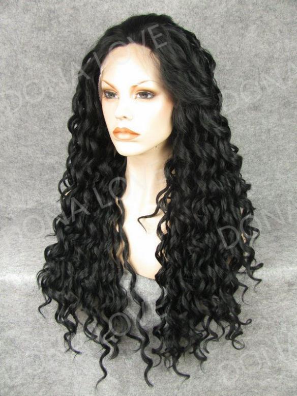Human Hair Full Lace Wig Curly Ash Brown