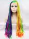 Rainbow Twist Braided lace front synthetic Wig SNY380