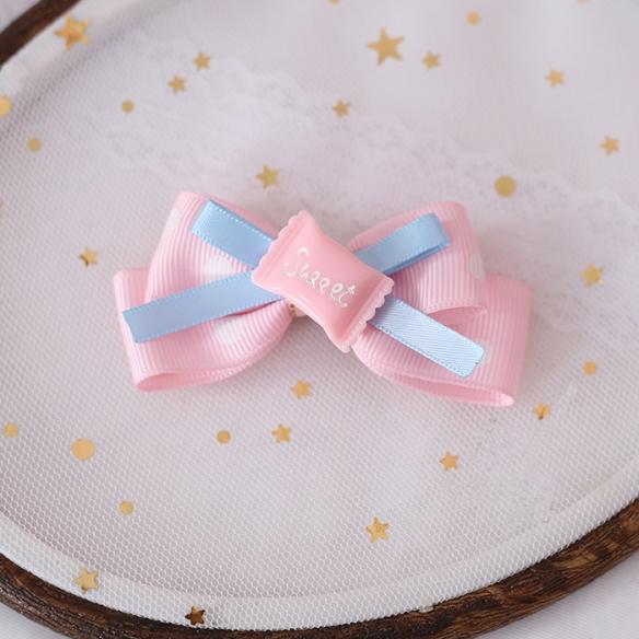 1 PC SWEET CANDY LATTICE LACE LOLITA HAIR CLIP LH069