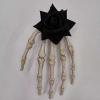 1 PC Halloween Gothic Rose&Bone Hair Clip DC135