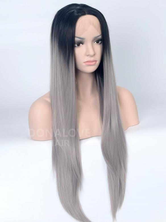 Human Hair Full Lace Wig Curly Ash Brown