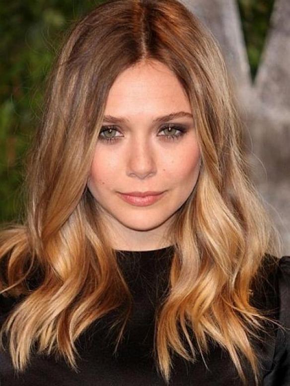 Two colors ombre indian remy clip in hair extensions OD028