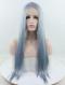 DUSTY BLUE LONG SMOOTH SYNTHETIC LACE FRONT WIG SNY033