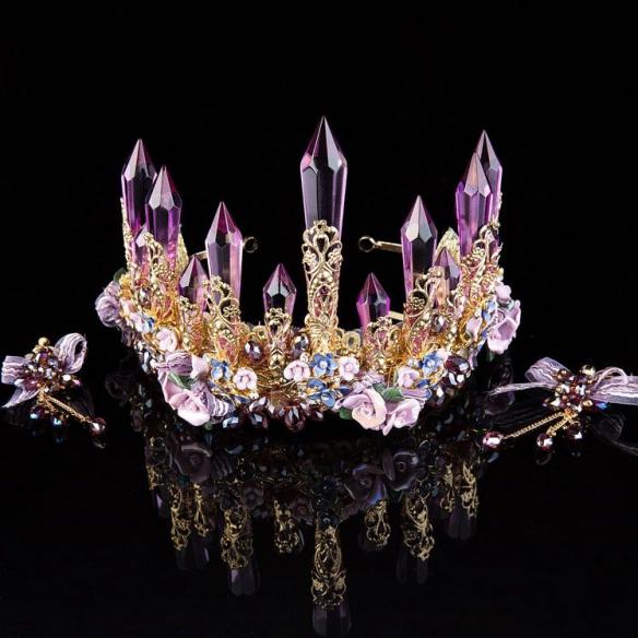 Baroque Amethyst Crown A007