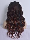 Human Hair Full Lace Wig Curly Ash Brown