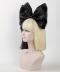 2019 New Split Black/Blonde Wig with a Detachable Bow LG044
