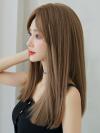 HONEY TEA FLAX STRAIGHT SYNTHETIC WEFTED CAP WIG LG358