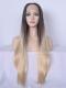 Dark Brown Ombre Blonde Long Synthetic Lace Front Wig SNY094