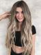 OMBRE LONG WAVY HUMAN HAIR FULL LACE WIG FLW045