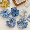 5 PCS BLUE FLOWERS HAIR BAND HB004