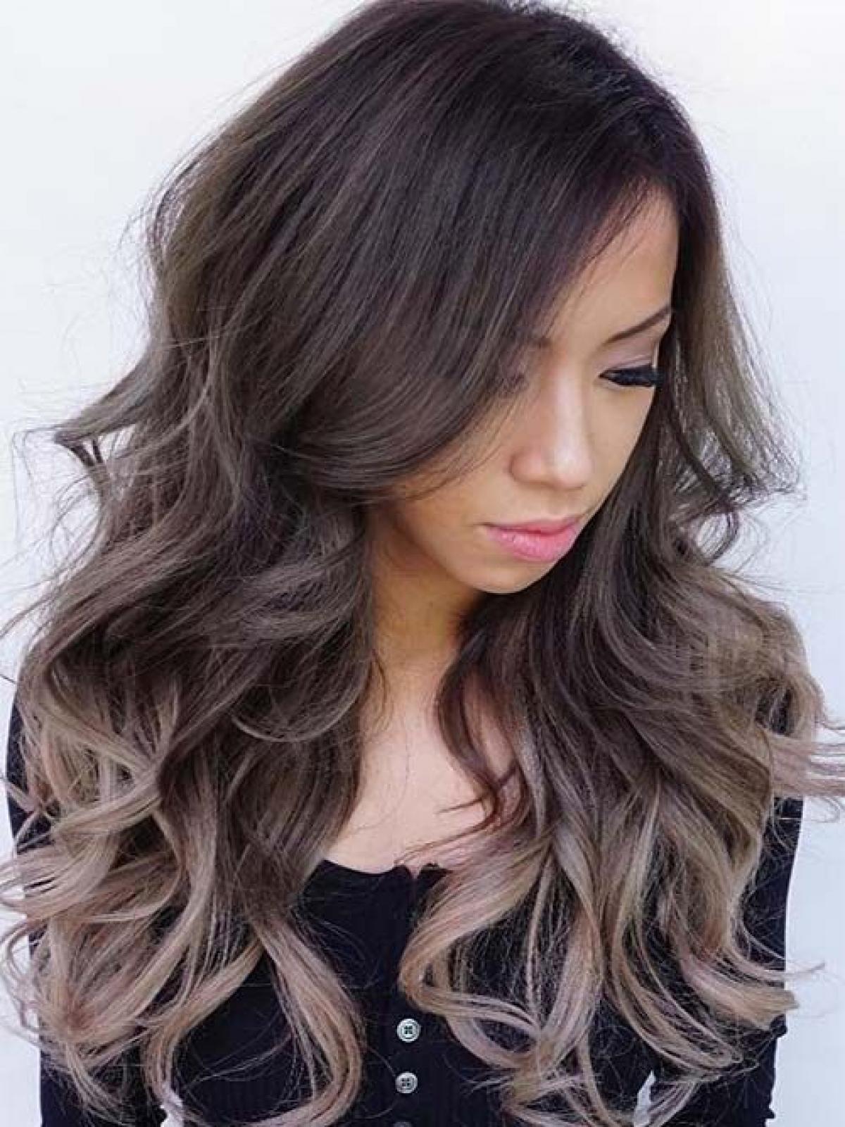 Dark Brown Ombre Ash Blonde Long Way Full Lace Human Hair