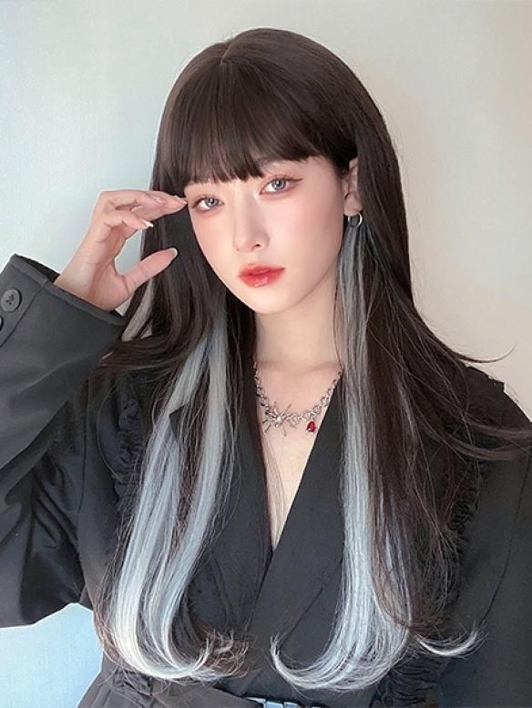 Special Dyed Lolita Synthetic Wefted Cap Wig LG649