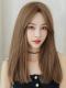 HONEY TEA FLAX STRAIGHT SYNTHETIC WEFTED CAP WIG LG358