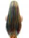 Rainbow Color Twist Braided lace front synthetic Wig SNY371