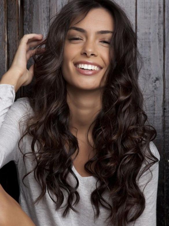 New Arrival Brown Wavy Lace Front Human Hair Wig HH021