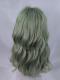 GREEN WAVY SYNTHETIC WEFTED CAP WIG LG143