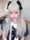 White Blonde Long Straight Pretty Lolita Wig LG952