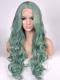 Light Green Wavy Long Synthetic Lace Front Wig SNY082