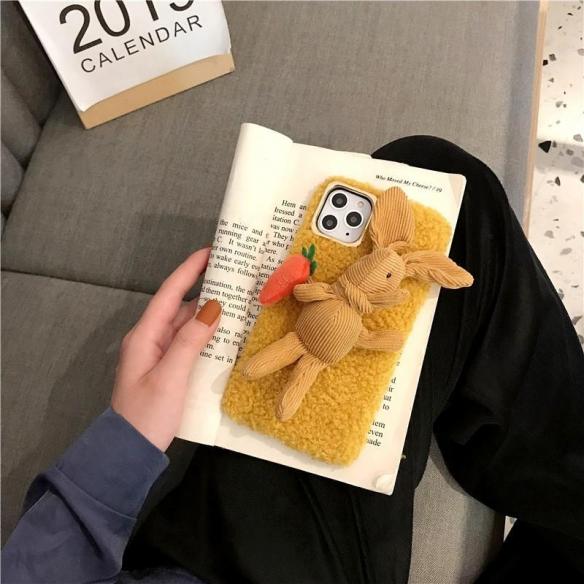 FURRY BUNNY SHOCKPROOF PROTECTIVE DESIGNER IPHONE CASE PC059