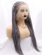 Lilac silver TWIST BRAIDED LACE FRONT SYNTHETIC WIG SNY373