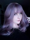 2019 New Dreamy Lilac Synthetic Wefted Cap Wig LG008