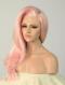 Pink Straight Waist-length Lace Front Synthetic Wig-DQ003