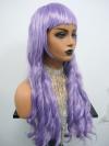 Lilac Long Wavy Synthetic Wefted Cap Wig WW014