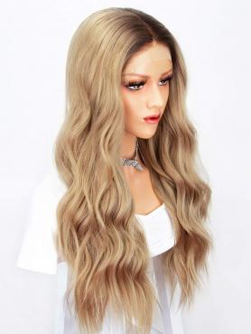 BROWN OMBRE LONG WAVY SYNTHETIC LACE FRONT WIG SNY137