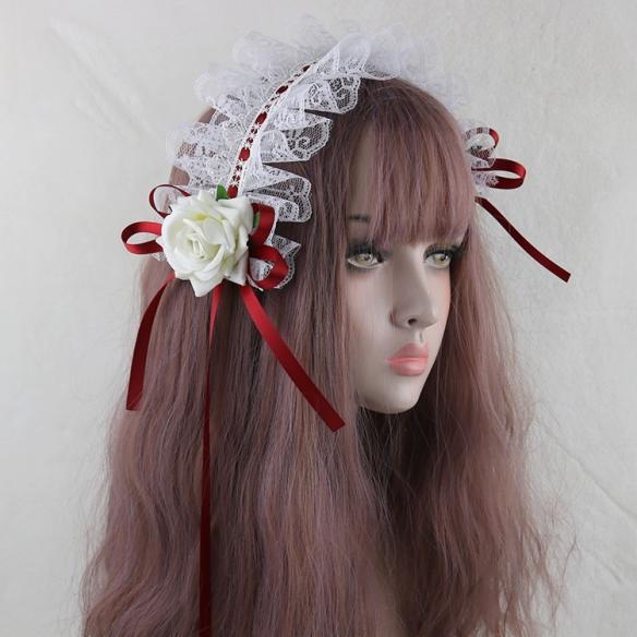 1pc Wood Rose Lolita Hair Band LH011