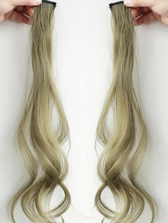 10 pcs Multi-Colors Party Highlights Clip in Synthetic Hair Extensions SCH356