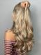 22 Inches Blonde Soft Curls SYNTHETIC WEFTED CAP WIG LG908
