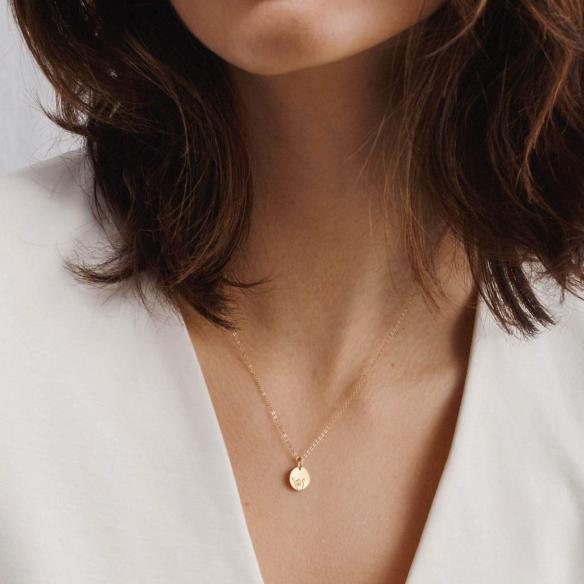 Gold Hand Gestures Necklace A026