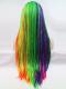 Rainbow Twist Braided lace front synthetic Wig SNY380