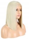 WHITE BLONDE BOB SYNTHETIC LACE FRONT WIG SNY166