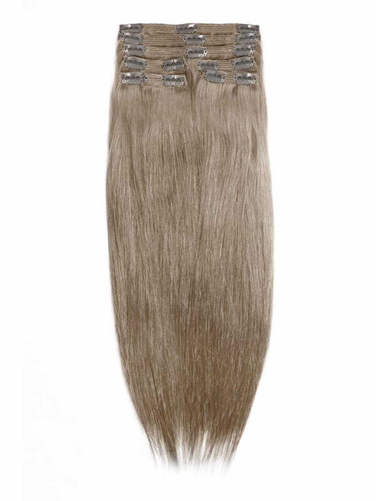 Medium Golden Brown indian remy clip in hair extensions SD011 - Hair