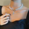 One Piece of Cross Pearl Necklace A078