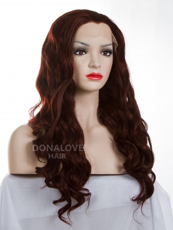 Human Hair Full Lace Wig Curly Ash Brown